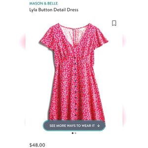 Mason & Belle Button Dress